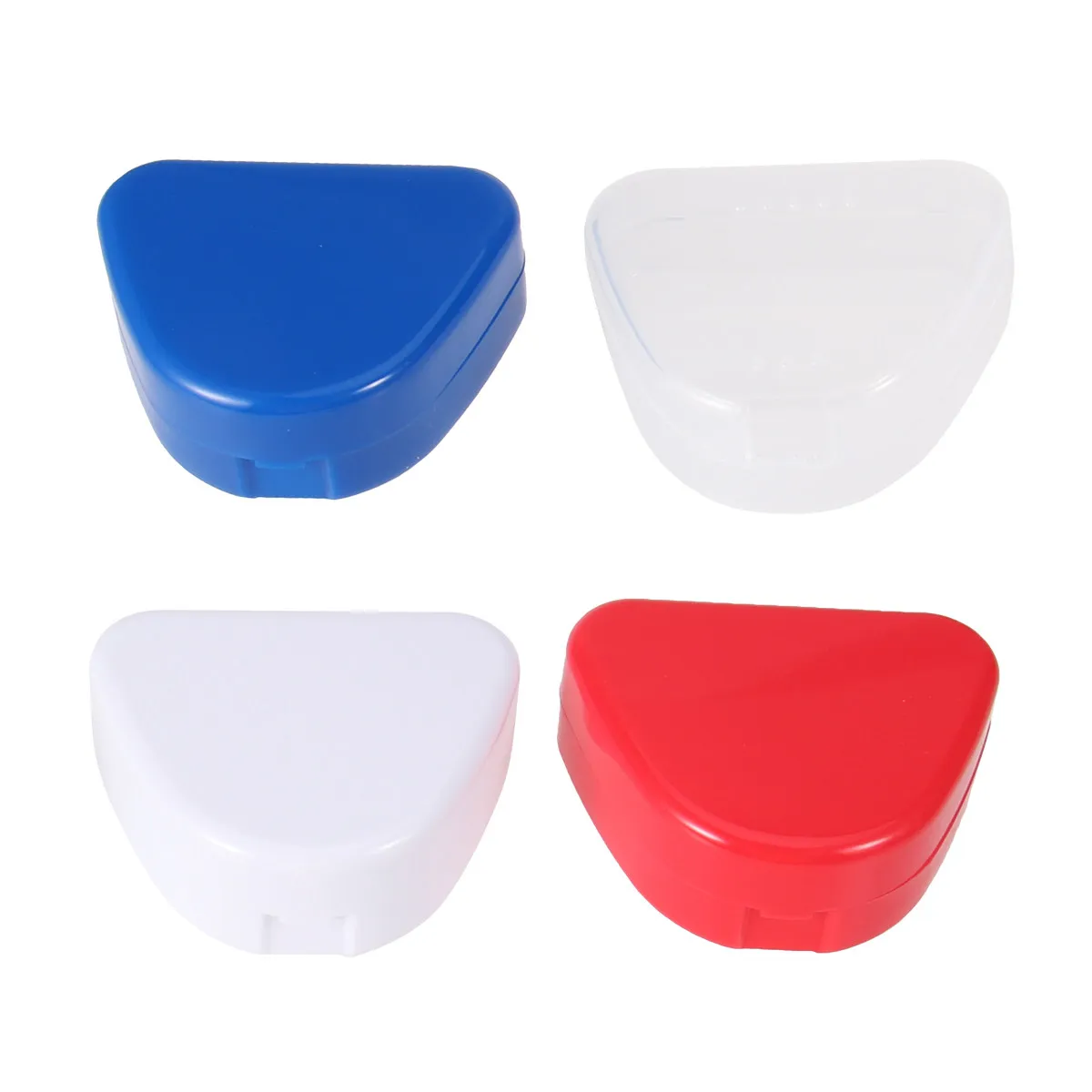 

4Pcs Denture Case Strong Ventilated Holder for Retainer Braces Mouth Guard Clean Storage Inhibits Bacteria Growth Lightweight
