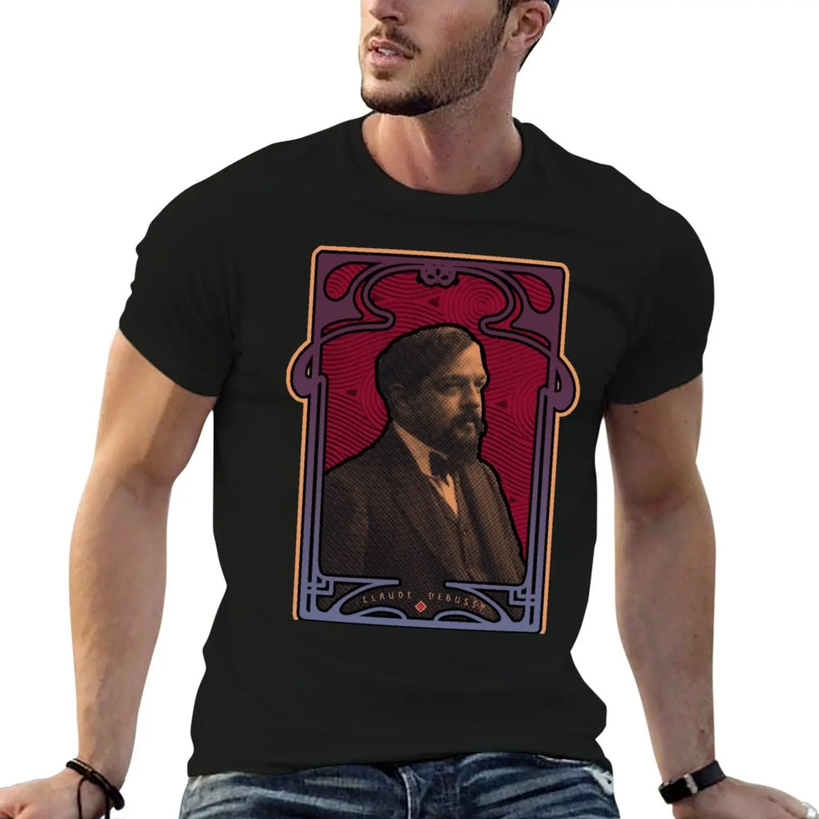 

Claude Debussy's Nature of Beauty T-Shirt g man t shirts for men anime t shirts for man cotton t shirt man T-shirt