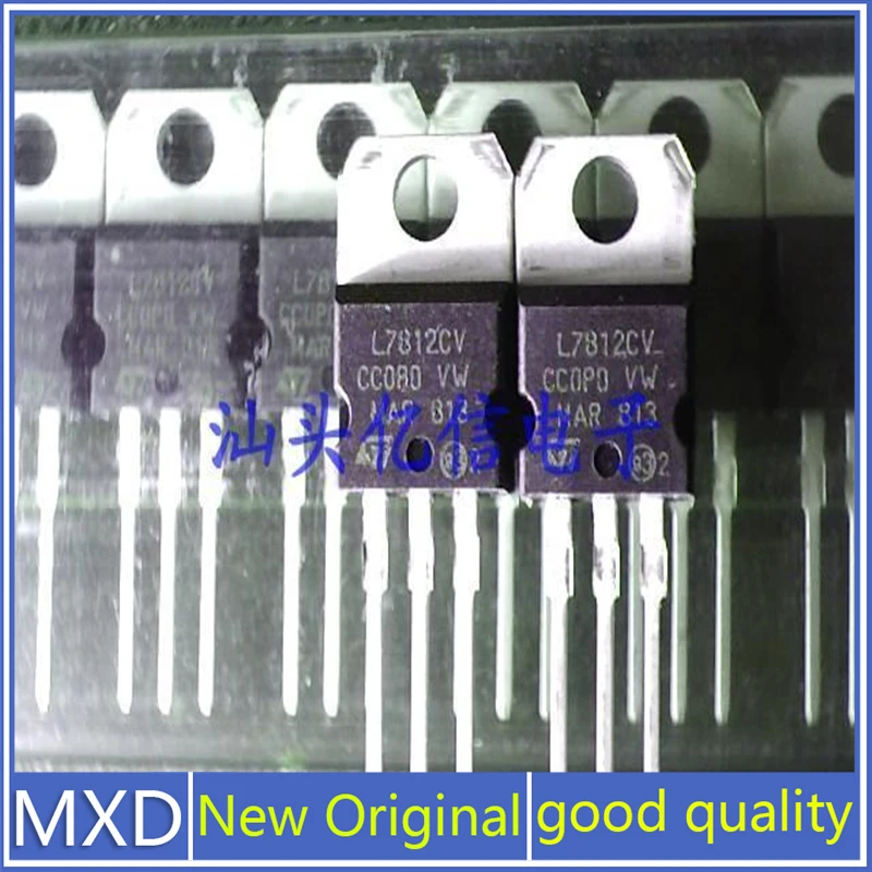 10Pcs/Lot New Original Imported L7812CV Stabilized Triode TO-220 12V In Stock Good Quality