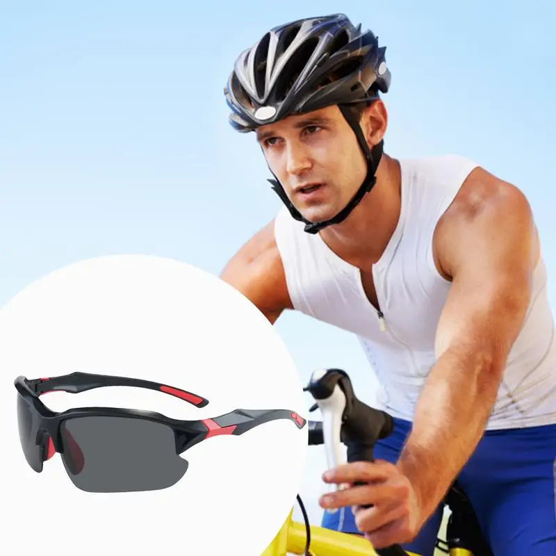 Sports Sunglasses Fashionable Cool Trendy Baseball Sunglasses Outdoor Polarized Sun Shades Dirt Biking Fishing Glasses For