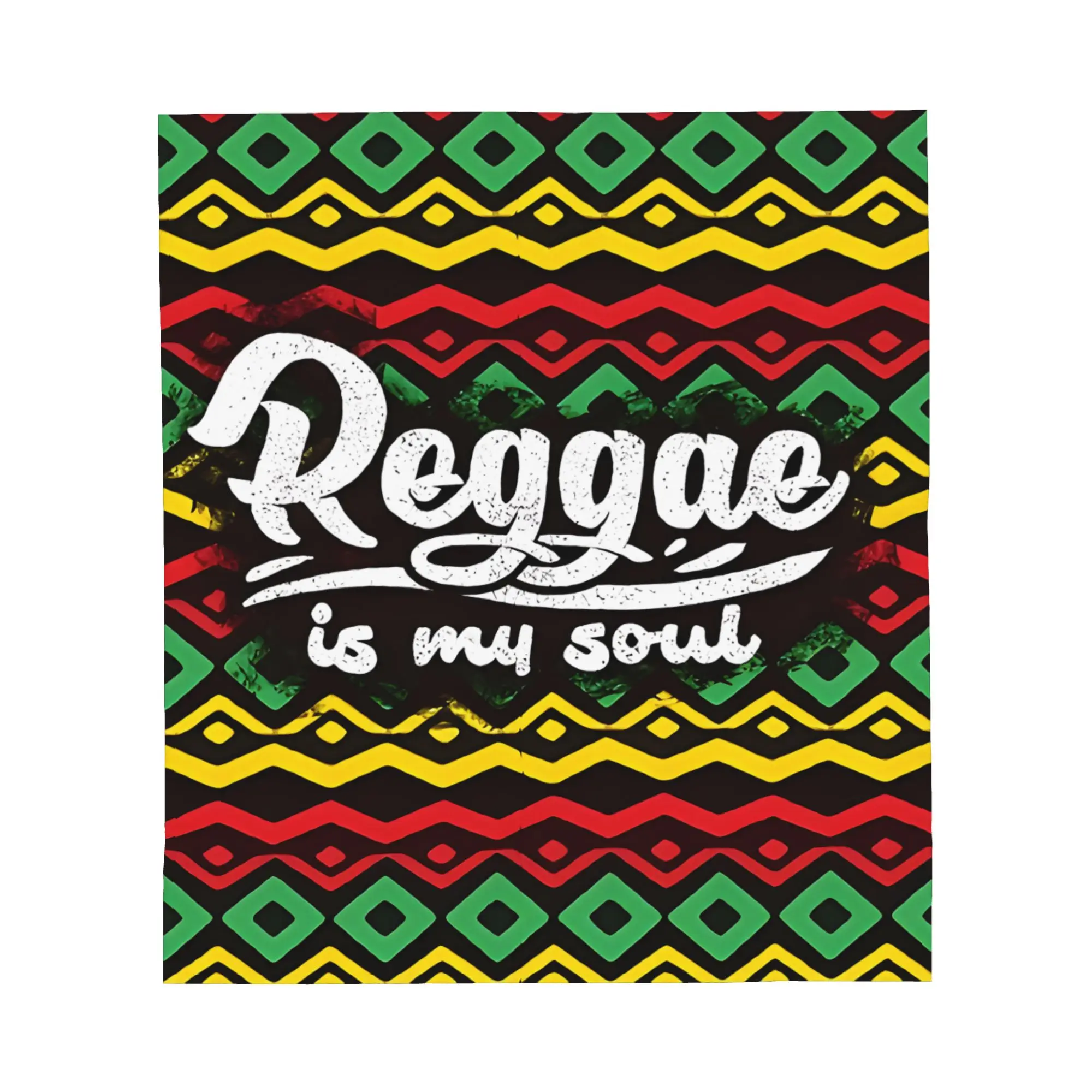 1PC Reggae Is My Soul Pattern Winter Blankets for Adults Bedding Home Interior Sofa Knee