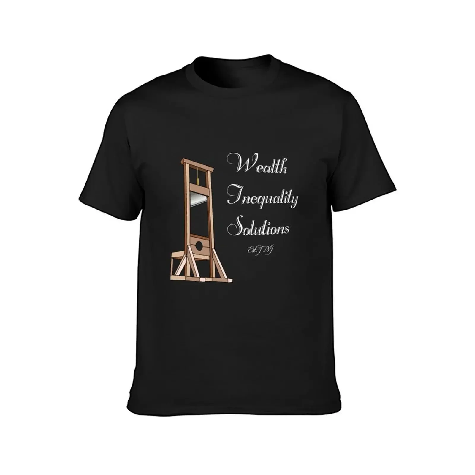 Wealth Inequality Solutions - dark T-Shirt cotton graphic tees vintage clothes baggy shirts t shirts for men