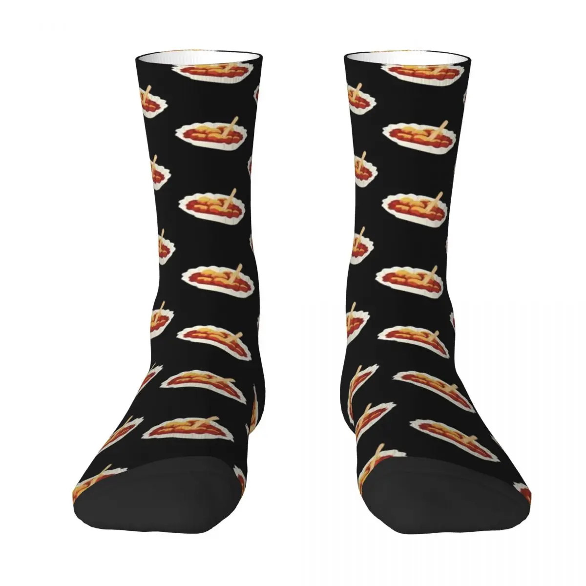 

Currywurst Eating Fast Food Foodie Socks Thermal man winter Lots christmas gifts cartoon Socks Man Women's