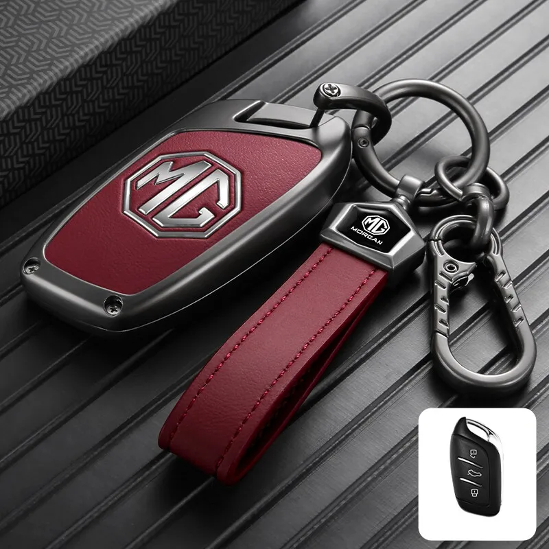 Autoschlüsselhülle für MG aus Zinklegierung, vollständiger Schutz, stoßfest, MG ZS, MG 4, MG HS, MG 5, MG RX8, robustes Autozubehör