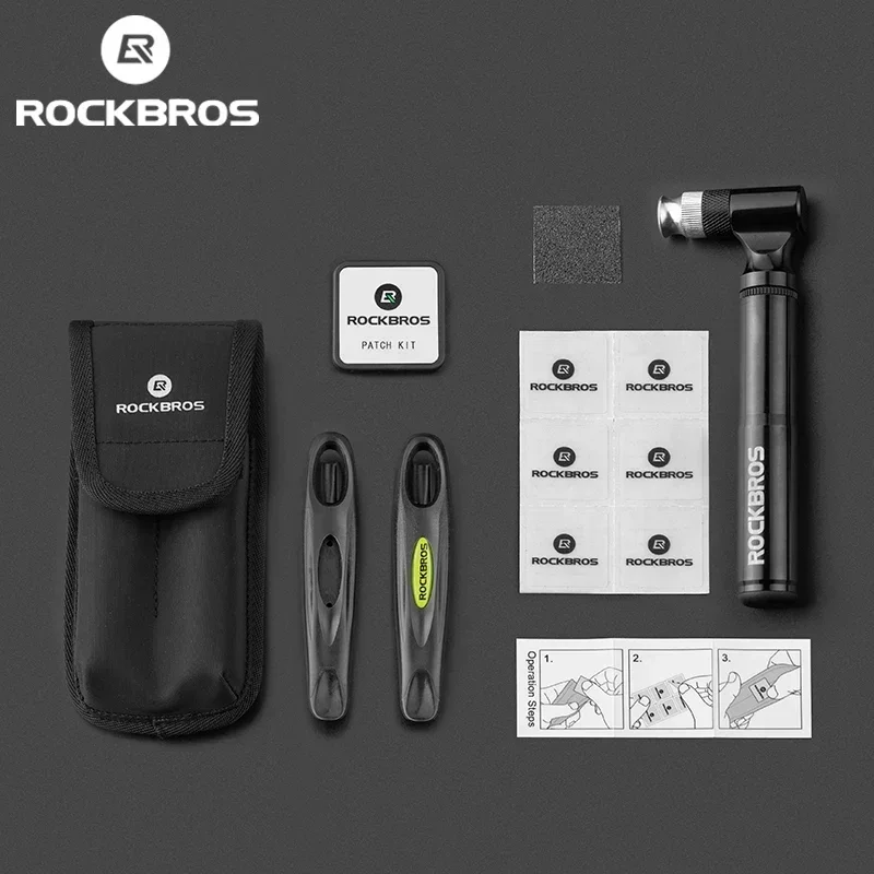 

ROCKBROS велосипедные инструменты 130Psi AV/FV насос из алюминиевого сплава многофункциональный инструмент мягкая резиновая заплатка для шин рычаг многофункциональный инструмент аксессуары для велосипеда