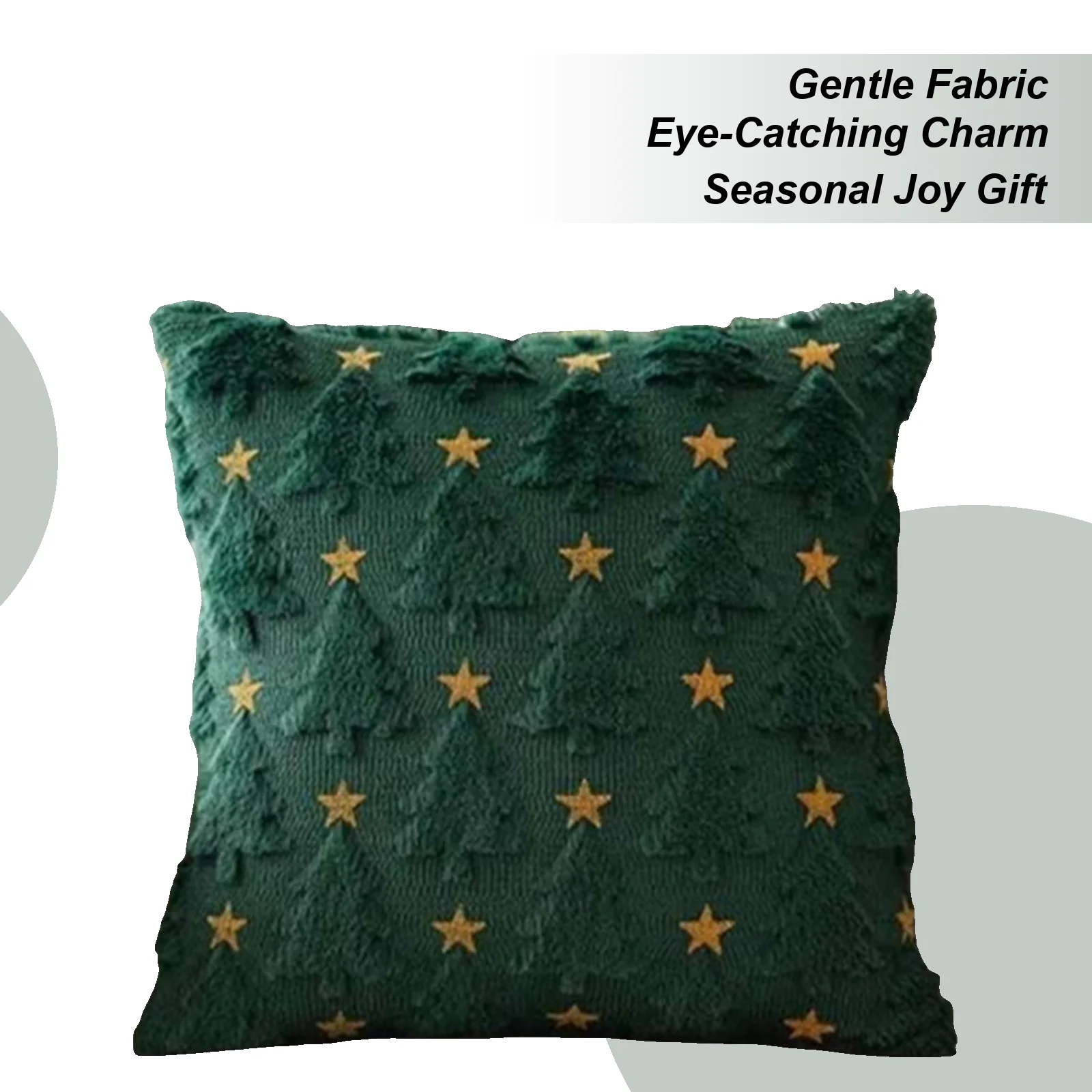 

Рождественские наволочки 17,7x17,7 дюйма, плюшевая защита для подушек со звездным узором, чехлы для рождественской елки для гостиной, спальни