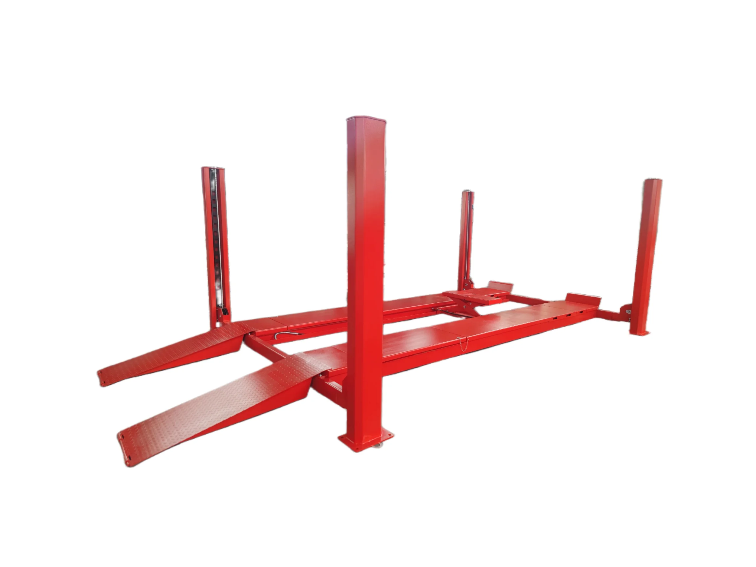 CE Approved 3D Four Wheel Alignment Equipment 4-Post Hydraulic Car Lift for Repair Shops