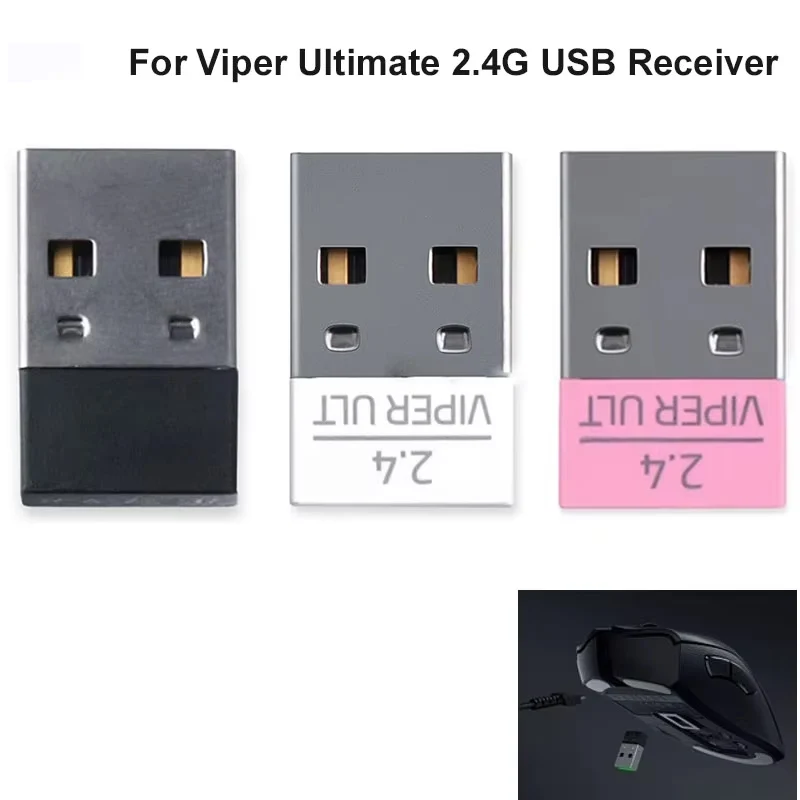 

Для беспроводной игровой мыши Viper Ultimate с двухрежимным и специальным приемником 2,4G, включая сменные аксессуары USB