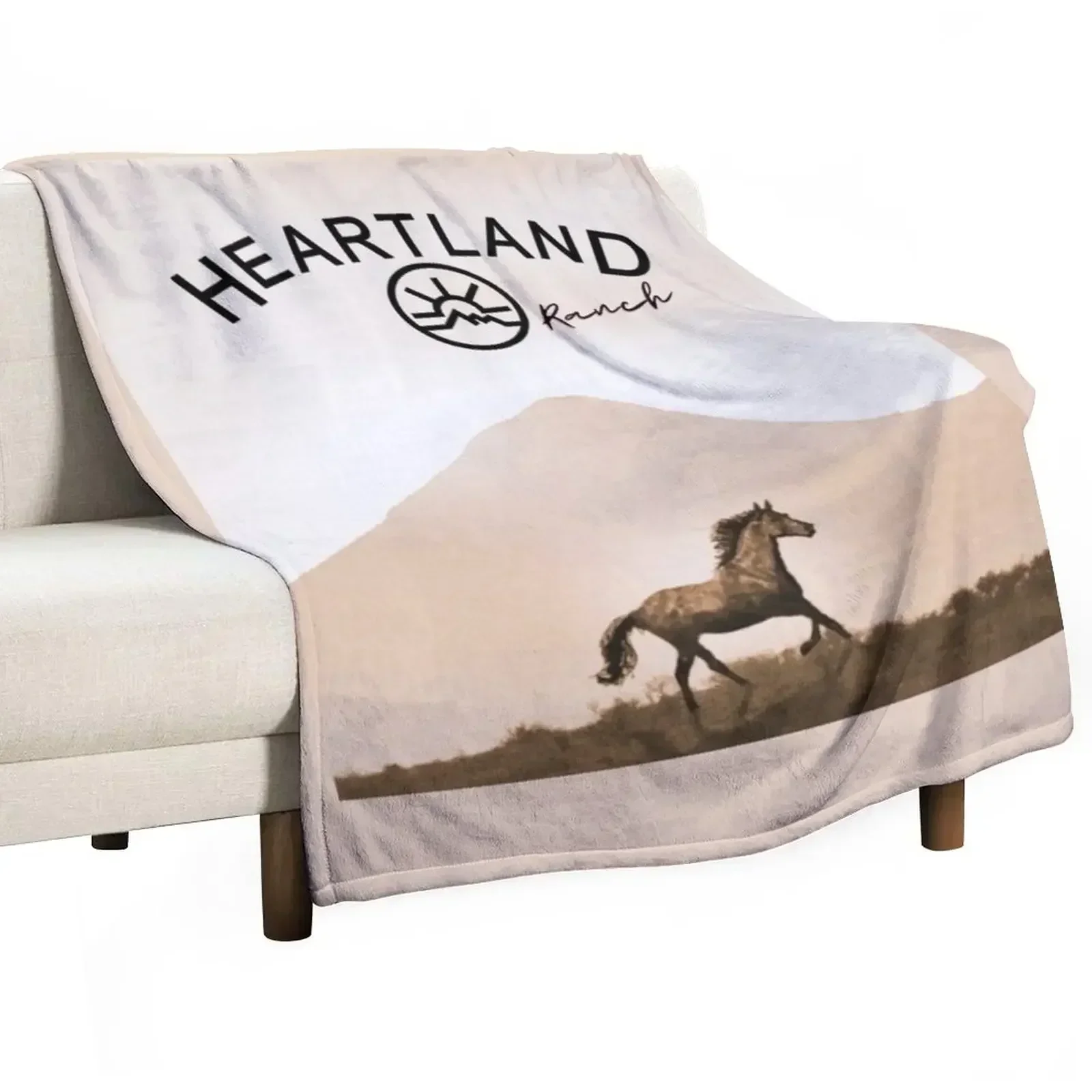 

Heartland Ranch , Heartland Horse Throw Blanket Decoratives Travel Heavy Blankets