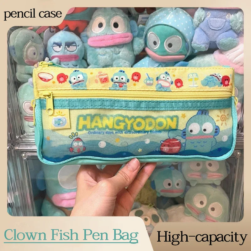 Anime Hanyodon Kawaii Pencil Case Cartoon High-value Multifunctional Student Pencil Stationery Bag Cute Large Storage Bag