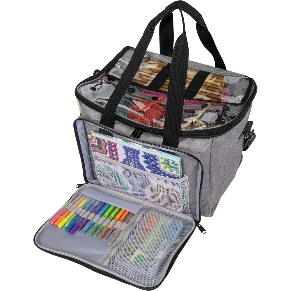 Borsa per progetti grigia Needleworks