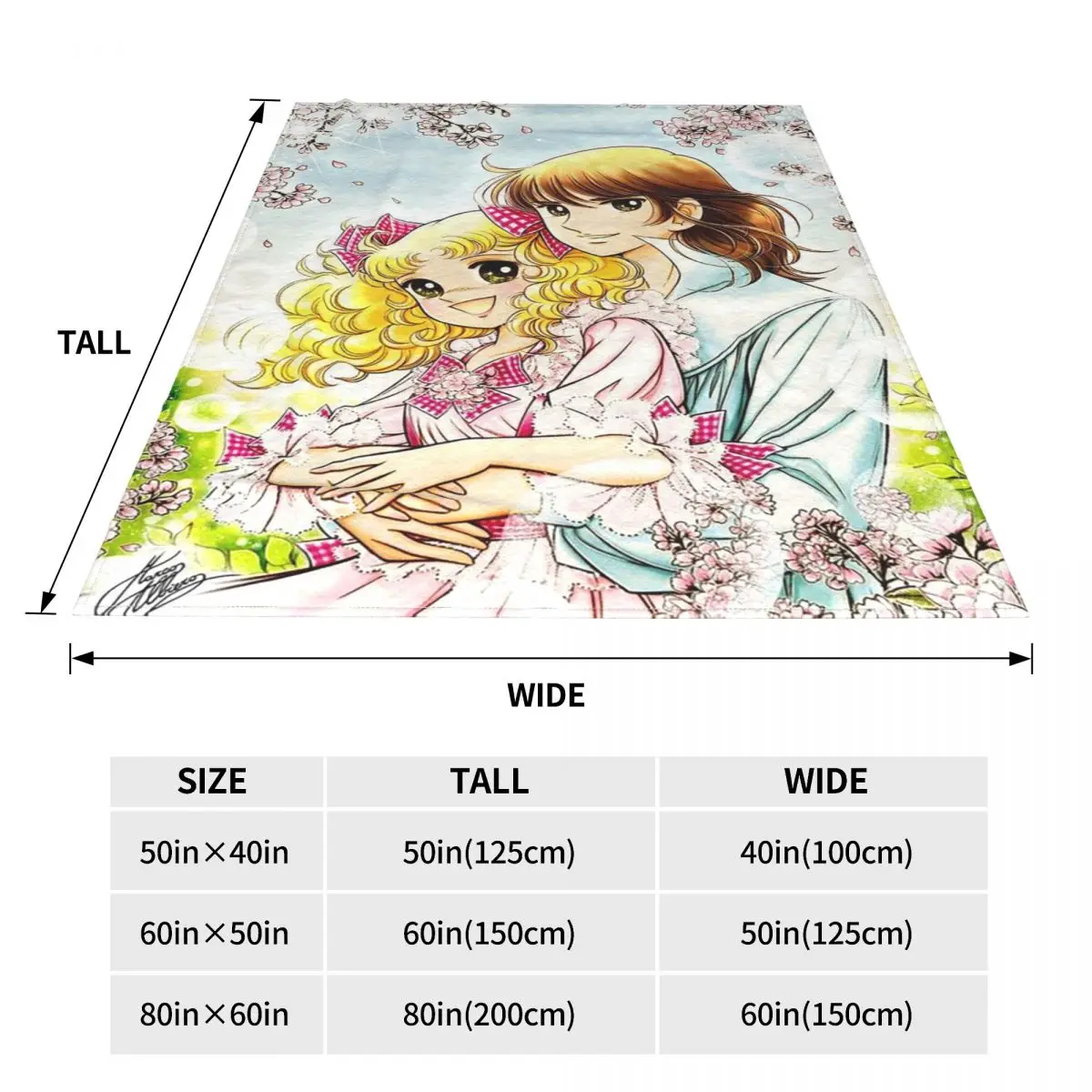 Candy Candy Anime Anni Fleece Blankets Kawaii Japanese for kids Awesome Throw Blanket for Home 200x150cm Rug Piece