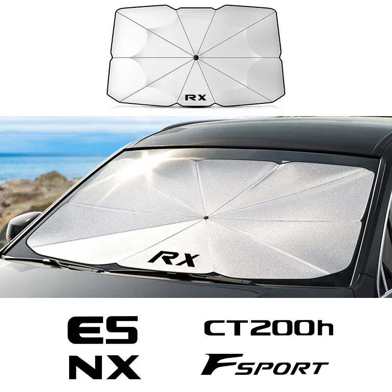 Car Windshield Sunshade Car Interior Front Sun Shade for Lexus CT200H ES FSPORT GS GX IS LS LX NX RX UX Car Interior Accessories