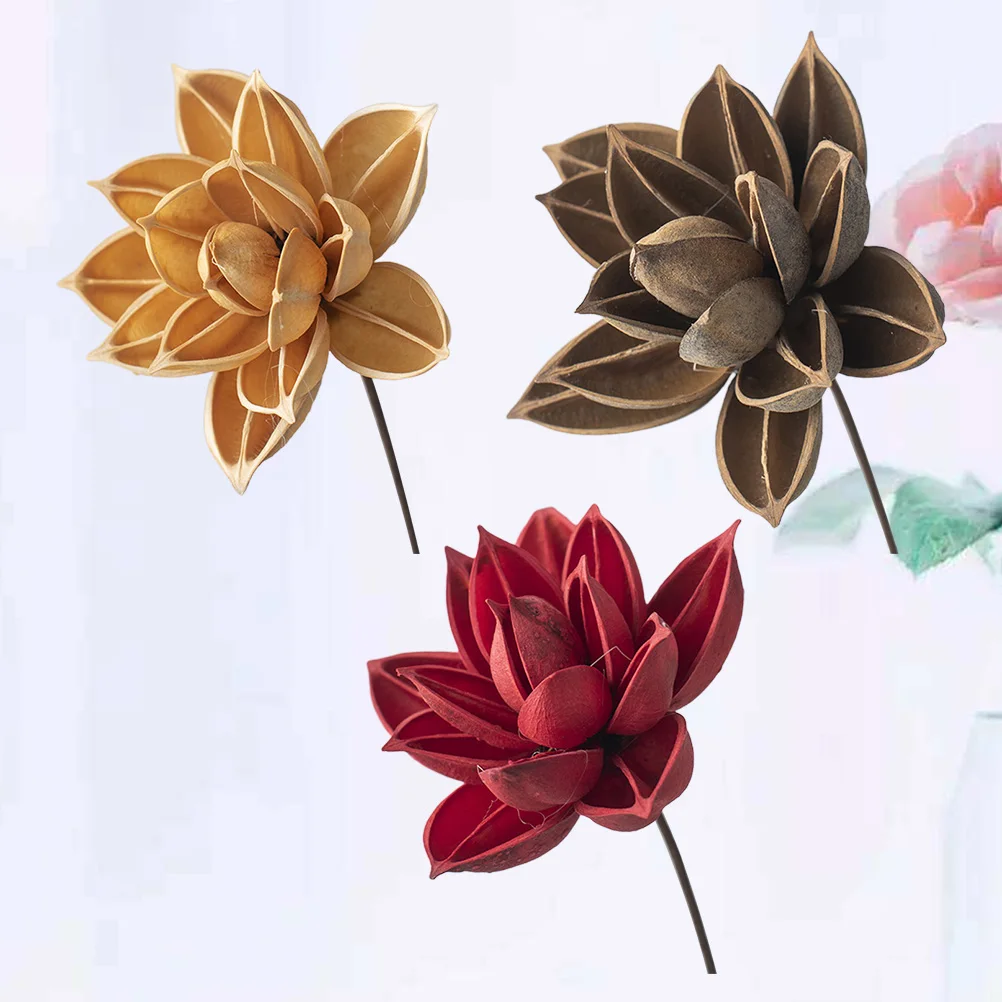 

3pcs Lotus Flower Premium Material Home Garden Decor Imitation Water Lily Long Artificial Water Lily Term Use
