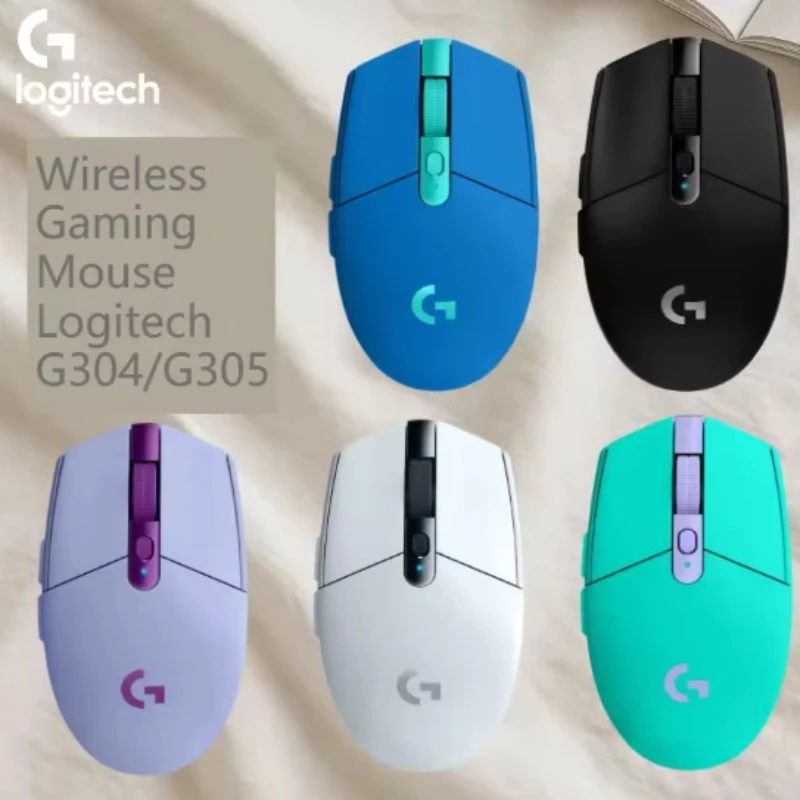 

Беспроводная игровая мышь Logitech G304/G305, 12000 точек на дюйм, регулируемая частота отчетов 1 мс, подходит для различных киберспортивных игр.