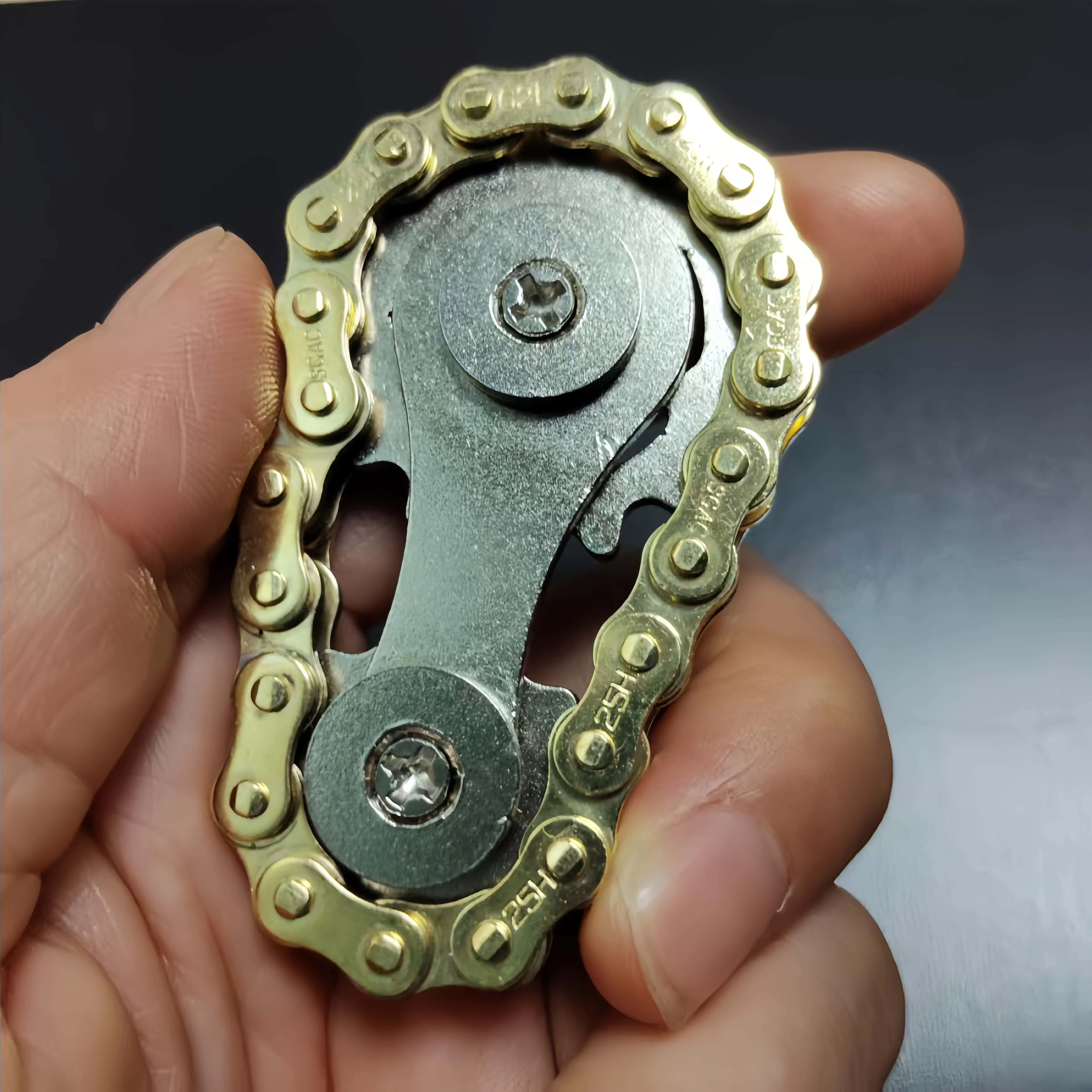 Sprockets Flywheel Fingertip Gyro Fidget Spinner Antistress Anxiety Metal Bike Chains EDC Spinner Fidget Toys For Adult Kids