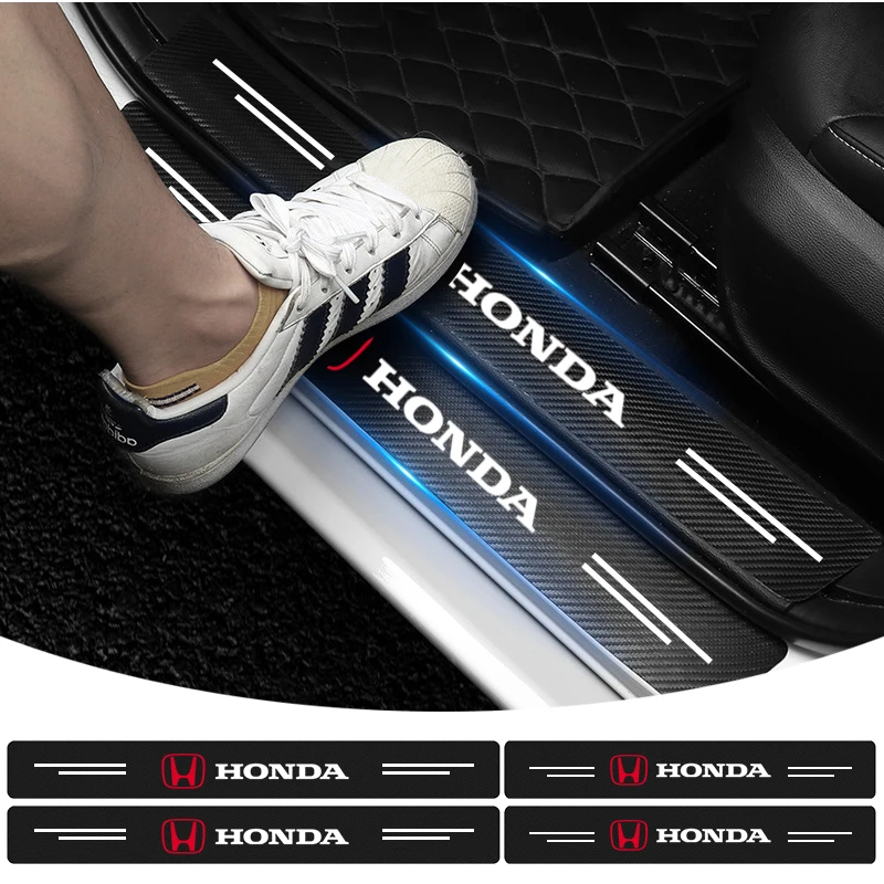 Auto Accessories Auto Door Sticker Threshold Waterproof Car Stickers for Honda Civic Accord CRV HRV Jazz City Odyssey Jade Vezel