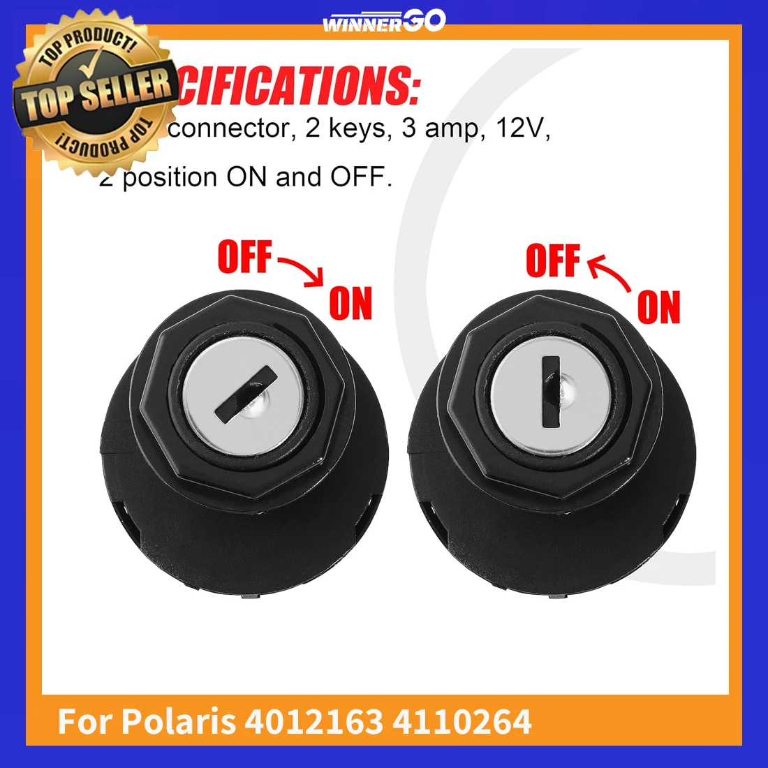 4012163 4110264 Ignition Key Switch FOR Polaris Sportsman 400 500 600 700 Ranger Predator Scrambler Magnum Big Boss Outlaw Trai