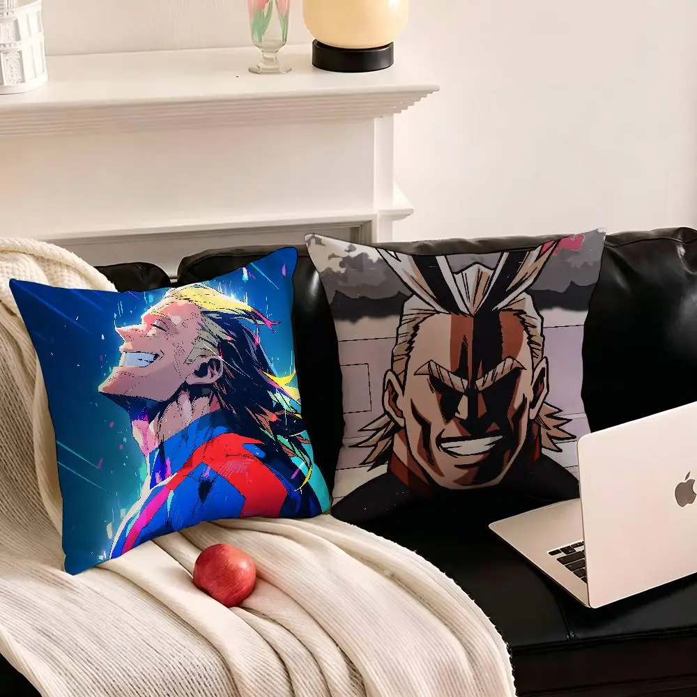 1pc Cartoon Figure All Might Pillow Case Fashion Square Pillowcase Bedroom Sofa Room Ins Decoration Leisure