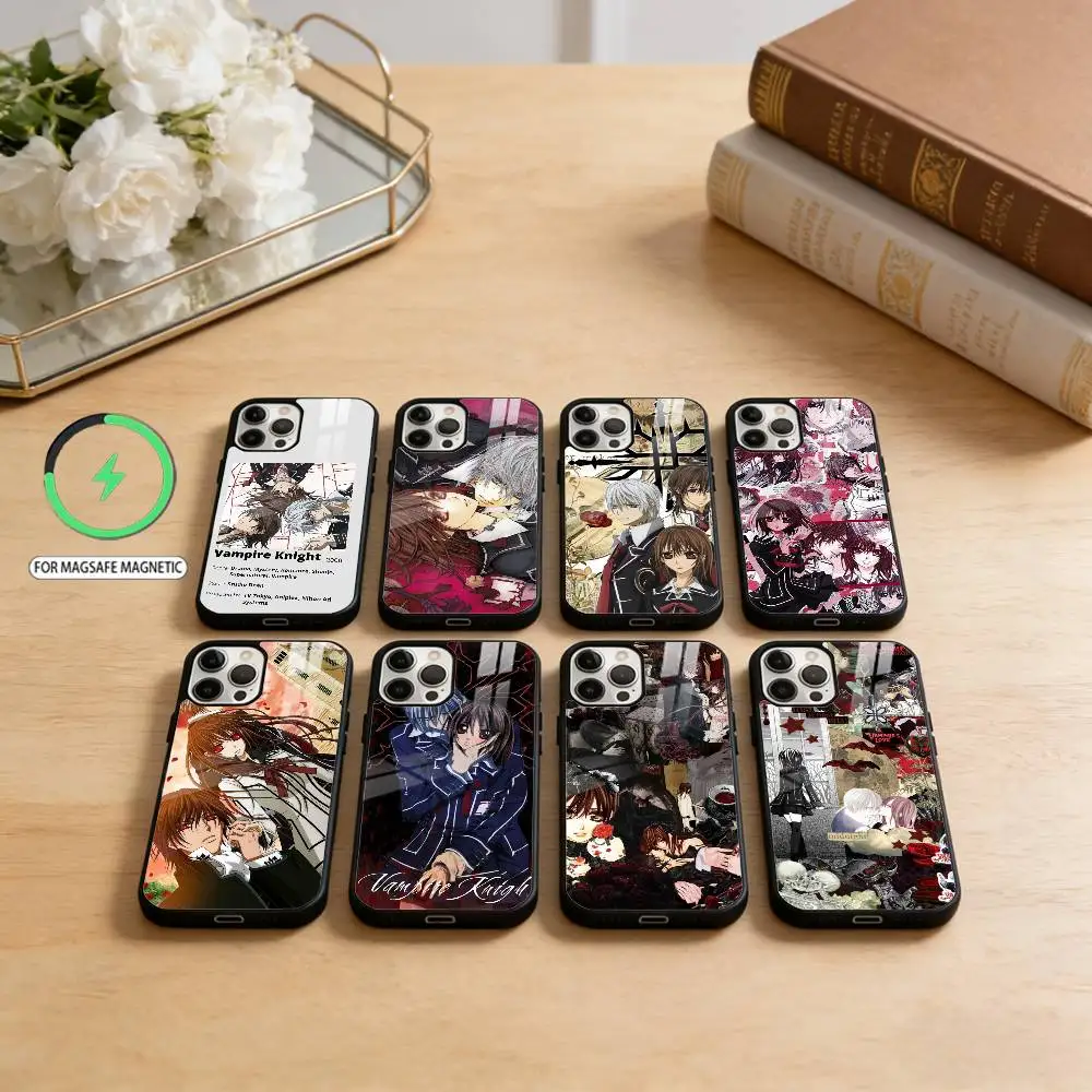 

M-Manga Anime Vampire Knight Phone Case For iPhone17,16,15,14,13,12,11 Plus,Pro Max Magnetic For Magsafe Wireless Charging