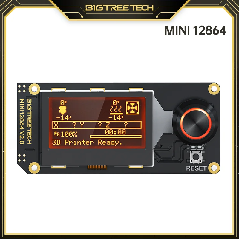 BIGTREETECH MINI 12864 V2.0 LCD Mini12864 Wyświetlacz 5V VORON 2.4 Obsługa Marlin SKR V1.4 Turbo Części do drukarek 3D RAMPS 1.4