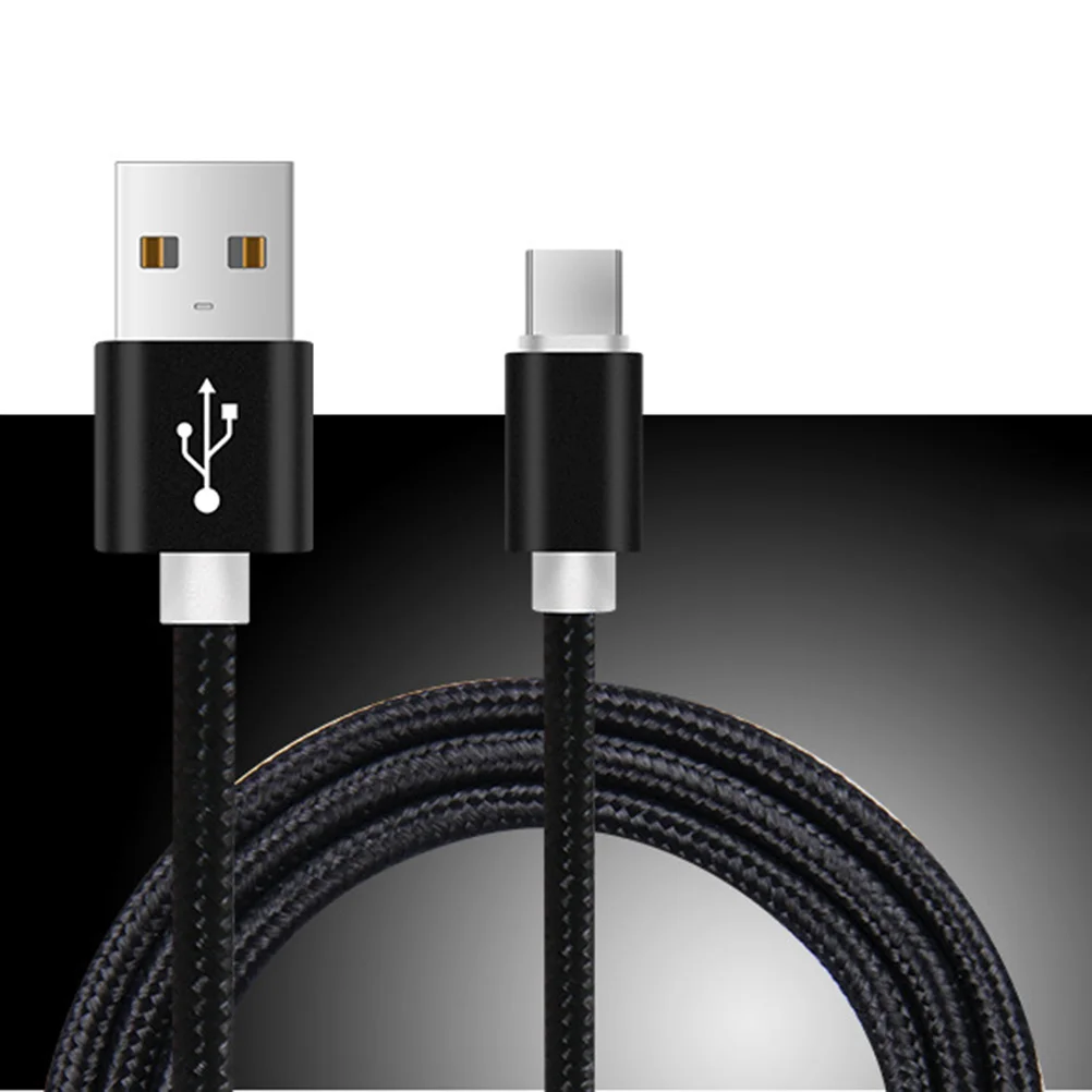 Cavo dati in nylon USB tipo C da 3 pezzi Cavo dati flessibile e durevole a ricarica rapida compatibile con la maggior parte dei dispositivi
