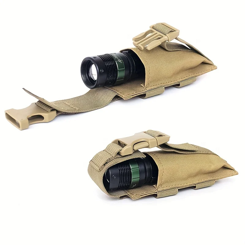 

Поясная сумка с фонариком EDC | Крепление для тактического жилета, нейлон 1000D, складная сумка для инструментов, спорт на открытом воздухе, универсальная посадка