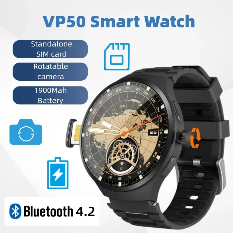 

Новые умные часы 5G Android, вращающаяся HD-камера мощностью 800 Вт, большой экран 1,75 дюйма, аккумулятор 1500 мАч, GPS, WIFI, загрузка приложения