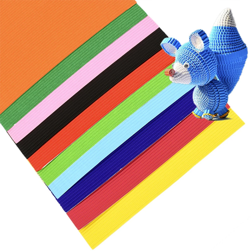 

56 Pcs Origami Paper Kits Children DIY Crafts Assorted Colors Cardstock Fold Gift Wrapping Art Projects Classroom Activities