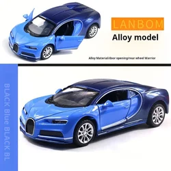 1:36 Bugatti Toy Car Super Sport Vehicle Miniature Model Free Wheels Diecast Zinc Alloy Metal Collection Gift Car