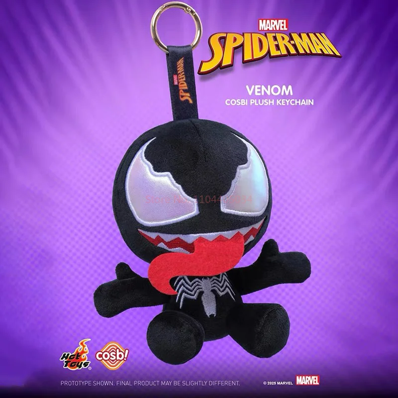 Caja ciega Venom Original araña fantasma araña escarlata Miles Morales Cosbi figura de Anime juguetes de moda llavero lindo bolso colgante regalos