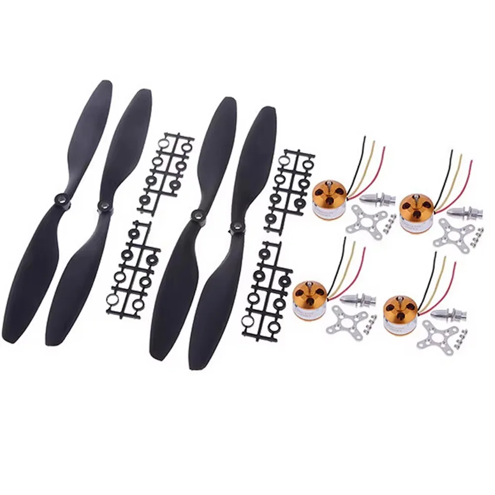 4set XXD A2212 2200KV 1000KV 930KV 2450KV Brushless Motor + 4 x 1045 10*4.5 Propellers (2 pair) for RC F450 F550 MWC Multicopter