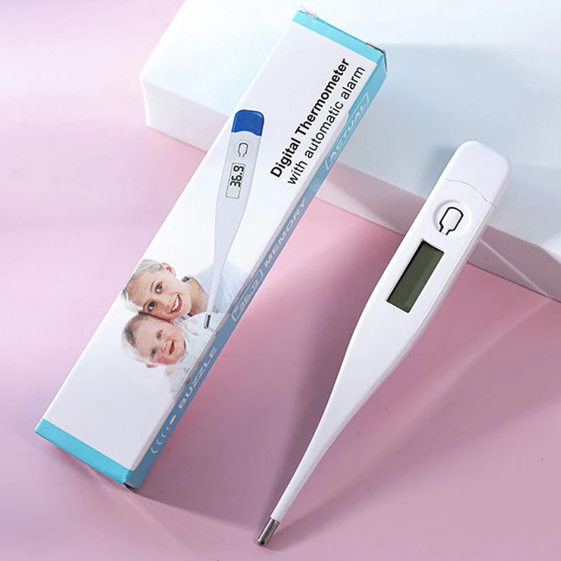 2pcs Thermometer Electronic Hard Head Oral Armpit Temperature Measurement Household Adults Children Thermometers