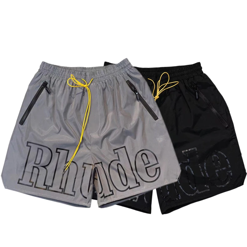 

American High Street Rhude Casual Shorts Summer Hip-hop Multicolor Trend Sports Shorts Men Women