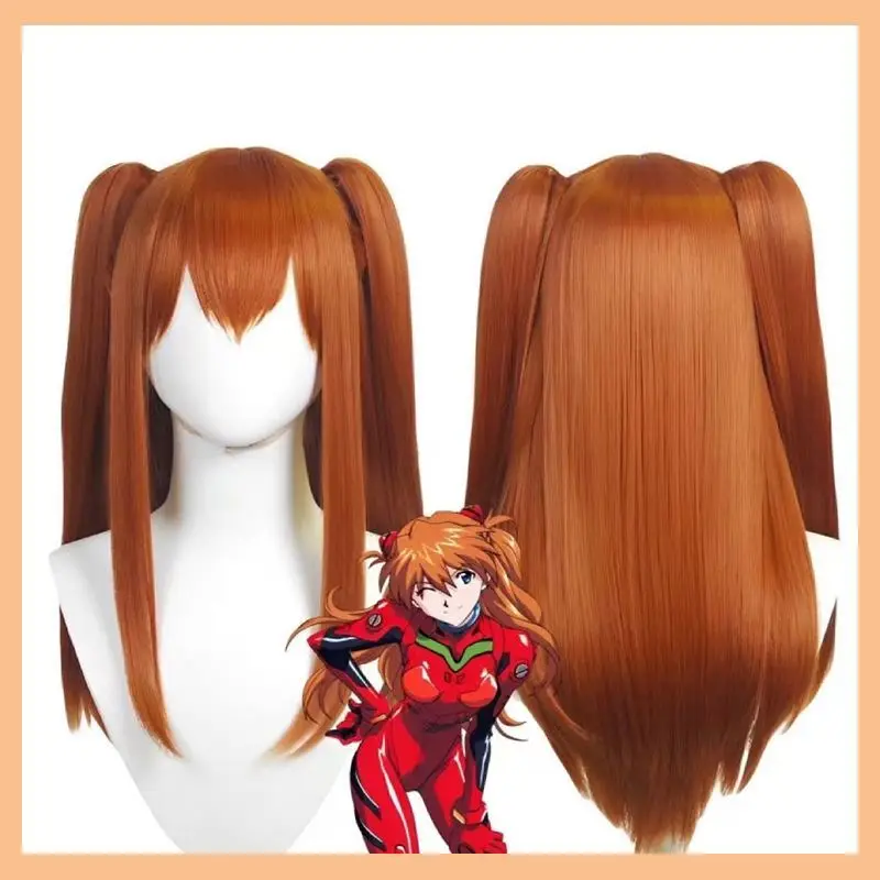 

Оранжевый парик для косплея для Asuka Langley Soryu, костюм для косплея, мужской парик, термостойкое волокно