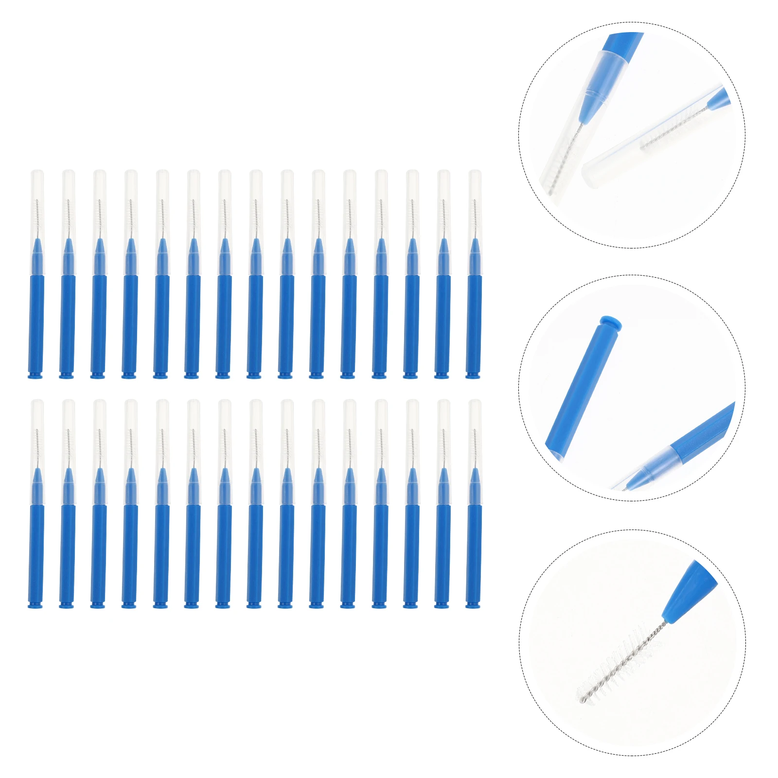 

30pcs Interdental Brush Set Tooth Cleaning Tool Dental Floss Picks Teeth Stick Oral Care Remove Plaque Gingivitis Family Pack
