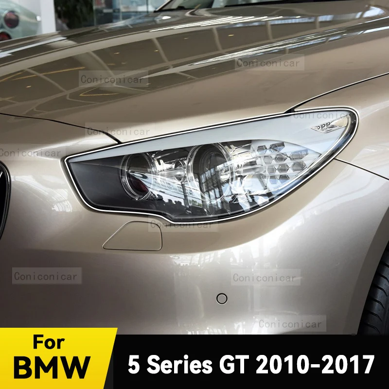 

Для BMW 5 серии GT F07 2010-2017 автомобильные фары защитная пленка для переднего света прозрачный ТПУ против царапин наклейка на фару