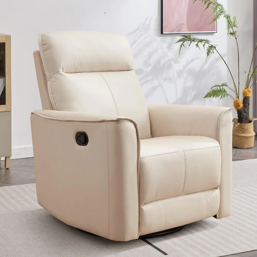 

Manual Swivel Rocker Recliner, Glider Recliners with Padded Armrest and Backrest