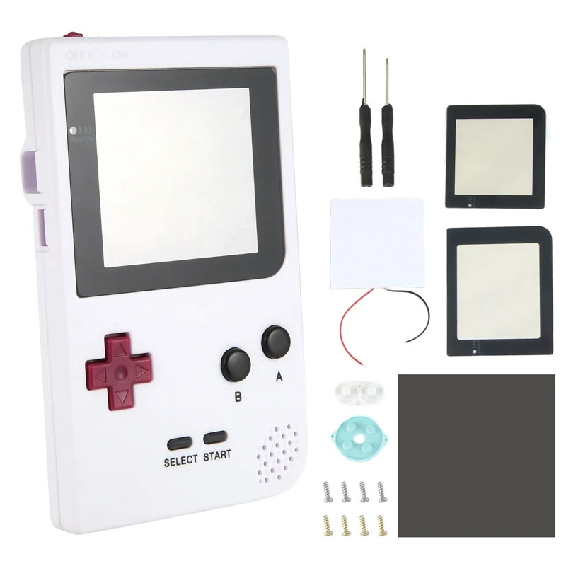 M16K-DIY Shell Substituição Para Gameboy Pocket Game Console Para GBP Shell Case Com Botões Kit Lente de Classe