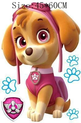 Heiße Paw Patrol Wandaufkleber für Kinder, Jungen, Mädchen, Wohnzimmer, moderne Heimdekoration, Zubehör, PVC, abnehmbares Papier, DIY-Dekoration – Detail 11