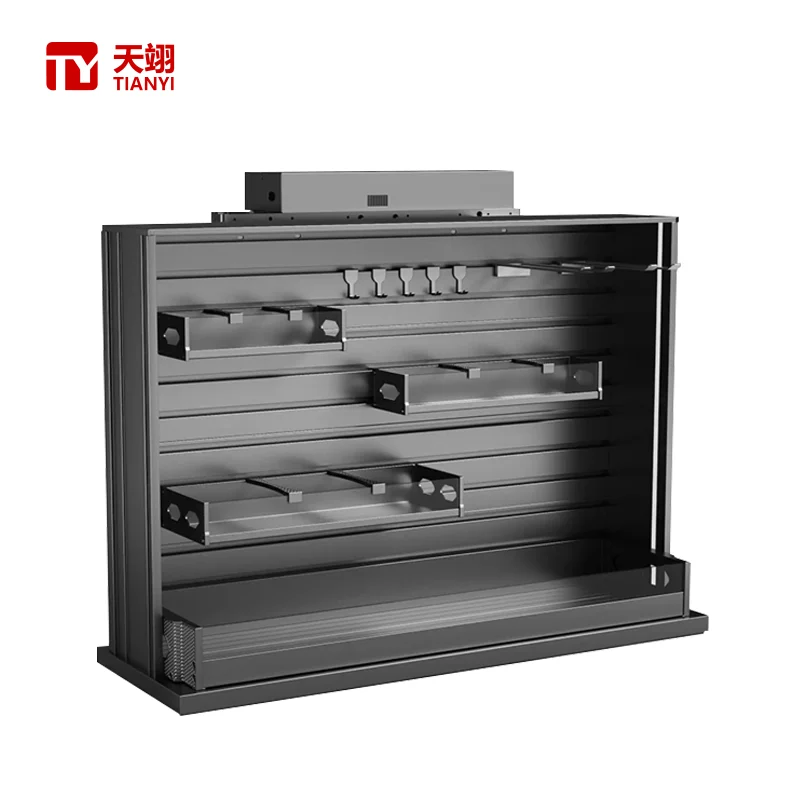 

High Quality Kitchen Storage Accessories Hidden In Wall Cabinets To Maximize Space Efficiency Smart Cabinet Lift Device