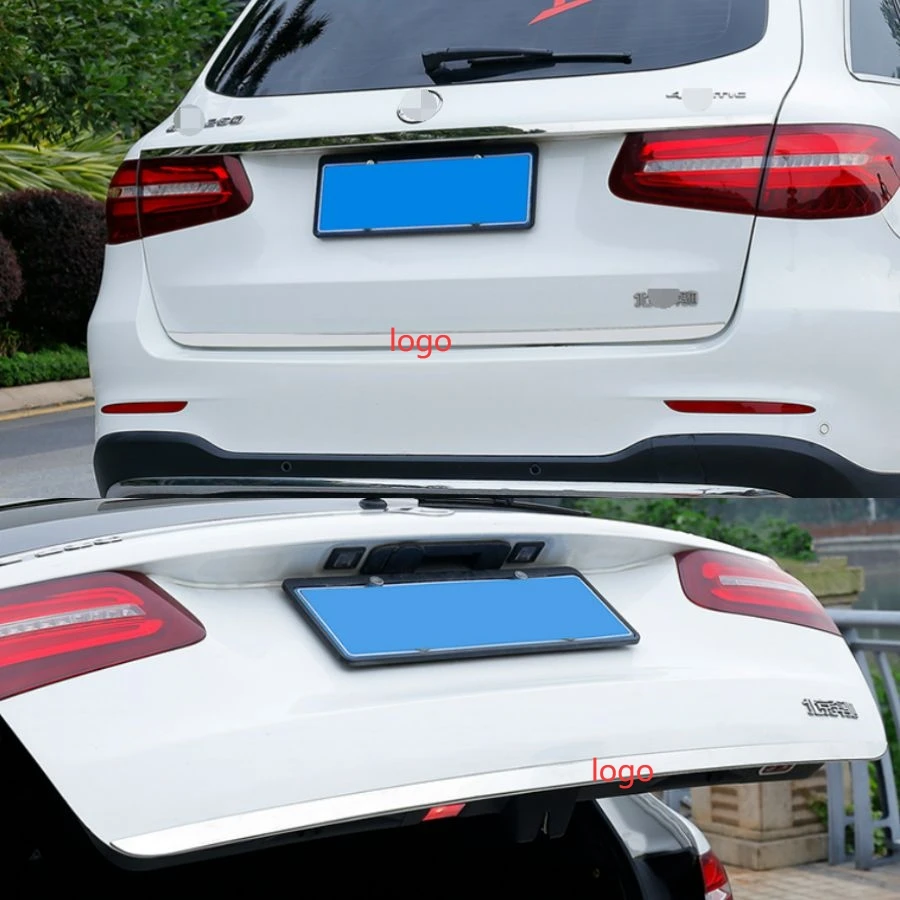 For Mercedes Benz GLC 2016-2022 Exterior Accessories Rear Trunk Tailgate Door Strip Streamer Lid Cover Trim