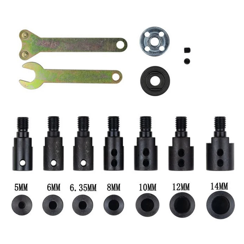 Drill Spindle Chuck Adapter Moagem Polimento Shaft Biela 100 tipo Angle Grinder Aplicável a mm mm 10 mm 12 mm M10