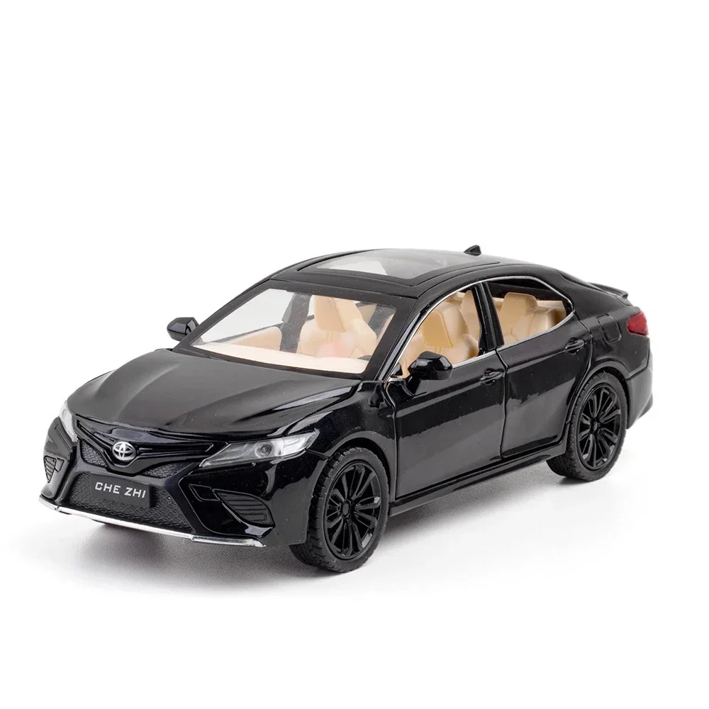 1:24 Toyota Camry Alloy Car Model Diecast Metal Toy Vehicles Car High Simulation Sound Light Collection Childrens Toy Gift A165