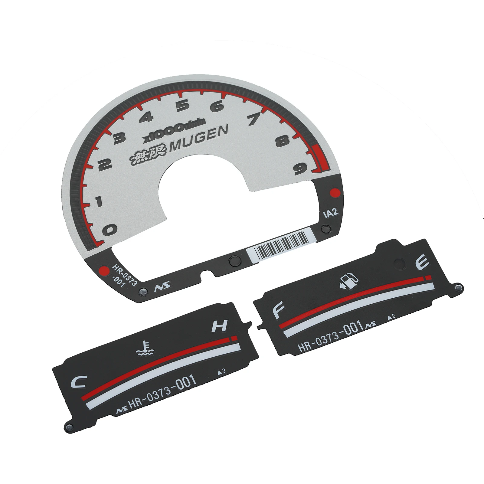 Gauge Face for Honda Civic FA5 FG2 FA1 FD1 MUGEN Style Black,Gauge Face Compatible with Honda Civic FA5 FG2 FA1 FD1 MUGEN Style