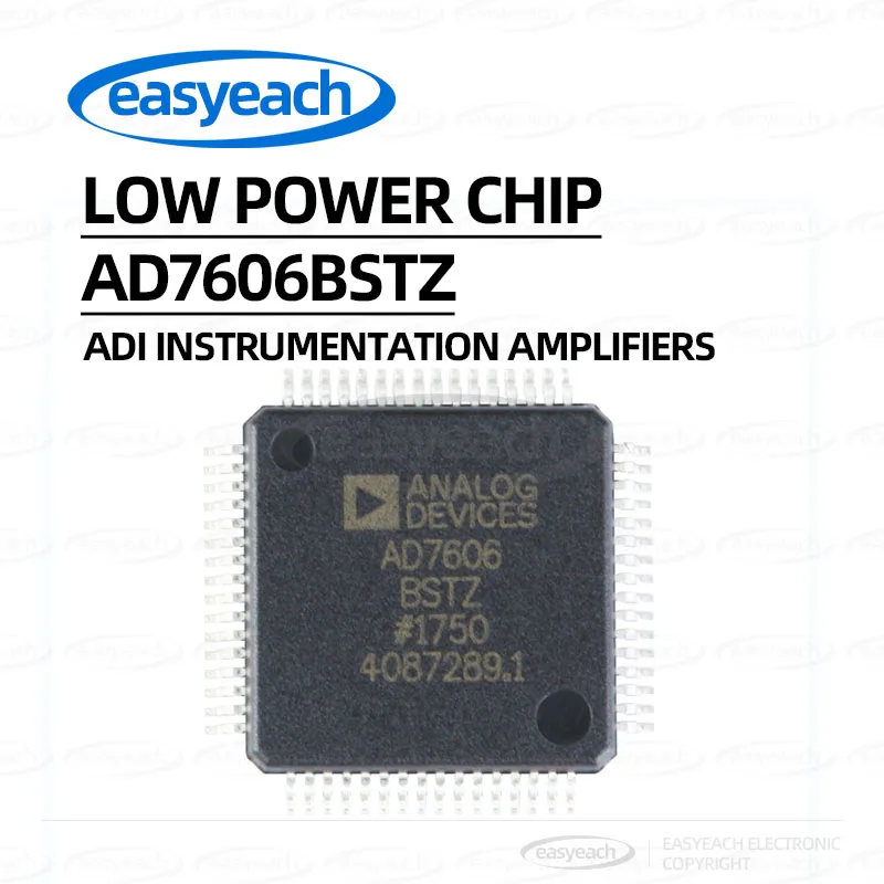 

AD7606BSTZ LQFP-64 8-Channel DAS Built-in 16-bit Synchronous Sampling ADC Chip Analog to Digital Converter