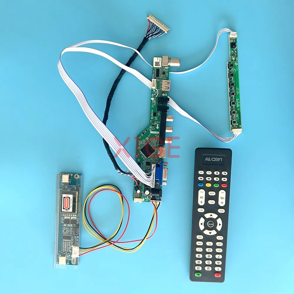 

For LM200WD1-TL LTM200KT03 Driver Controller Board LCD Display DIY Kit 2CCFL IR+USB+AV+HDMI+VGA Analog TV 1600*900 LVDS 30-Pin