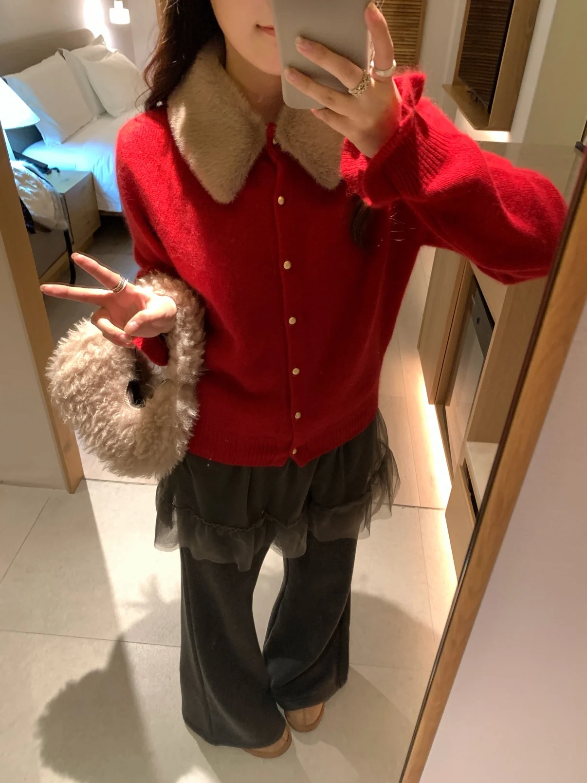 

Свободный женский шерстяной вязаный кардиган в стиле оверсайз, новогодняя верхняя одежда, осенне-зимняя новинка, модный цельный свитер с длинными рукавами