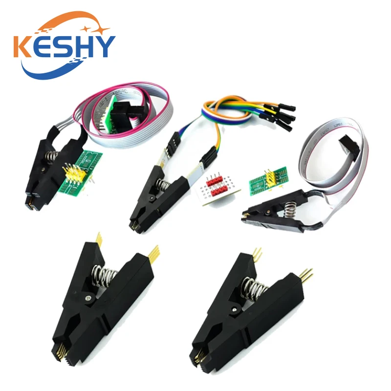 Programmer Test clip SOP8 Eight-pin BIOS clip Wide and narrow body 8-pin universal clip Adapter clip IC Socket Burning chip clip