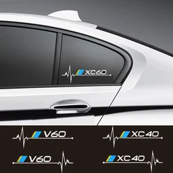 2Pcs Car Body Sticker For Volvo C30 S60 V50 XC90 XC60 V40 V60 V70 AWD C70 S80 S90 T6 V90 XC40 XC70 S40